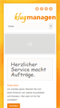 Mobile Screenshot of klug-managen.de
