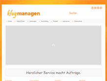 Tablet Screenshot of klug-managen.de